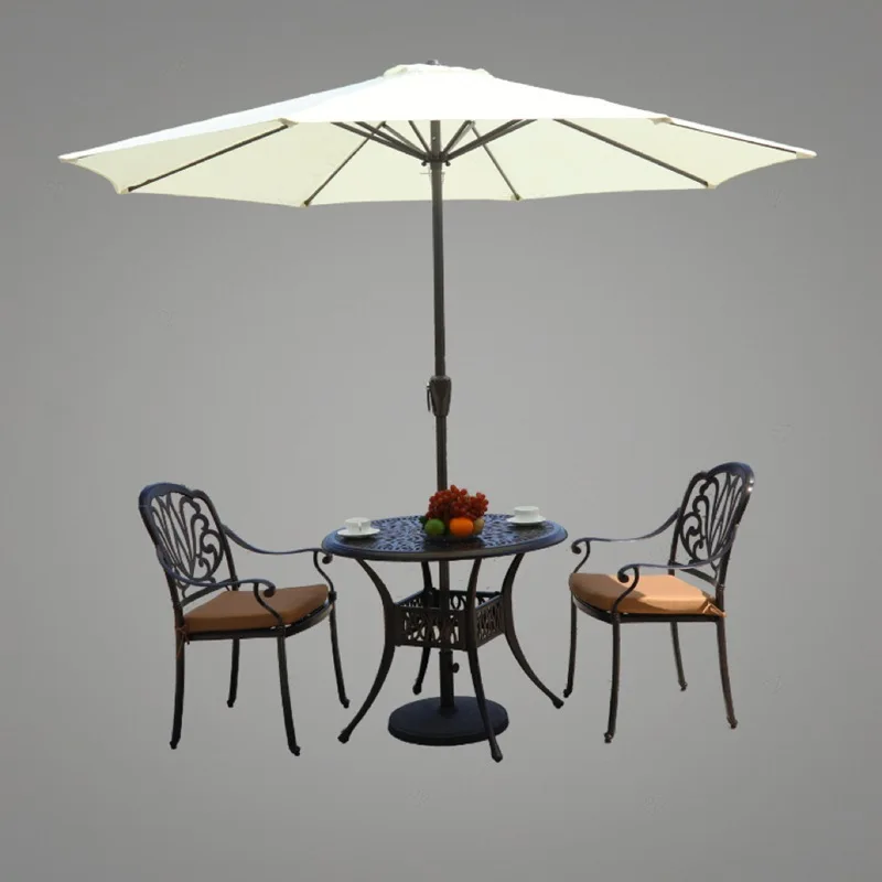Outdoor Furniture Vendors - Manuell betriebener Outdoor-Sonnenschirm, großer Sonnenschutz für