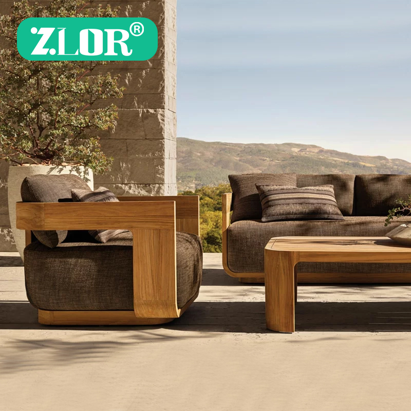 Outdoor Furniture On Sale - Teak Moderne Outdoor-Gartensofagarnitur - Umweltfreundlich &
