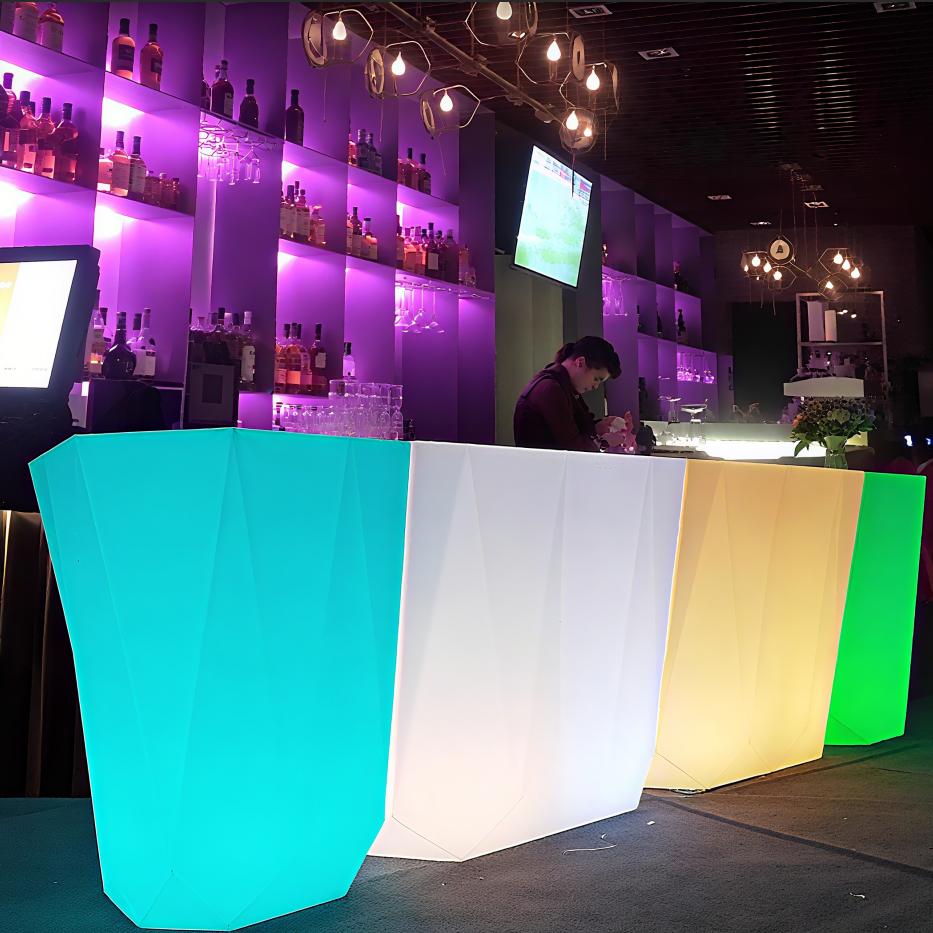 Outdoor Furniture Rental For Party - Outdoor-Leuchtdiode, Bartheke, gebraucht, für Café, Restaurant,