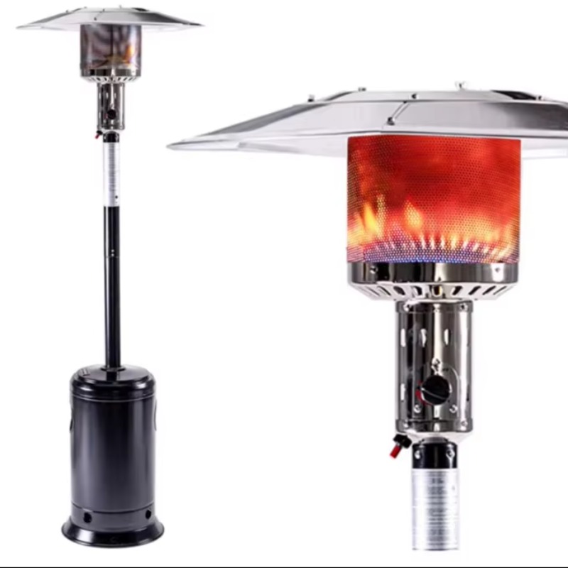 Patio Heater Standing - Stehleuchter für den Außenbereich mit Rädern,