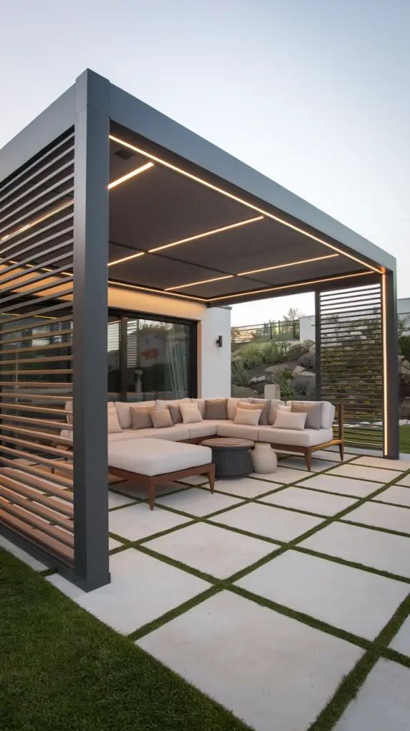 Outdoor Furniture Gazebo - Moderne Outdoor-Möbel Bioklimatische Pergolen Sonnenschutz Einziehbarer