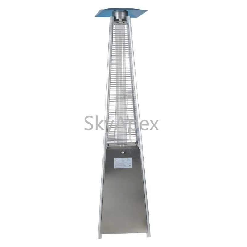 Patio Heater Standing - Flammenpyramide-Terrassenheizung aus Edelstahl für den Außenbereich,