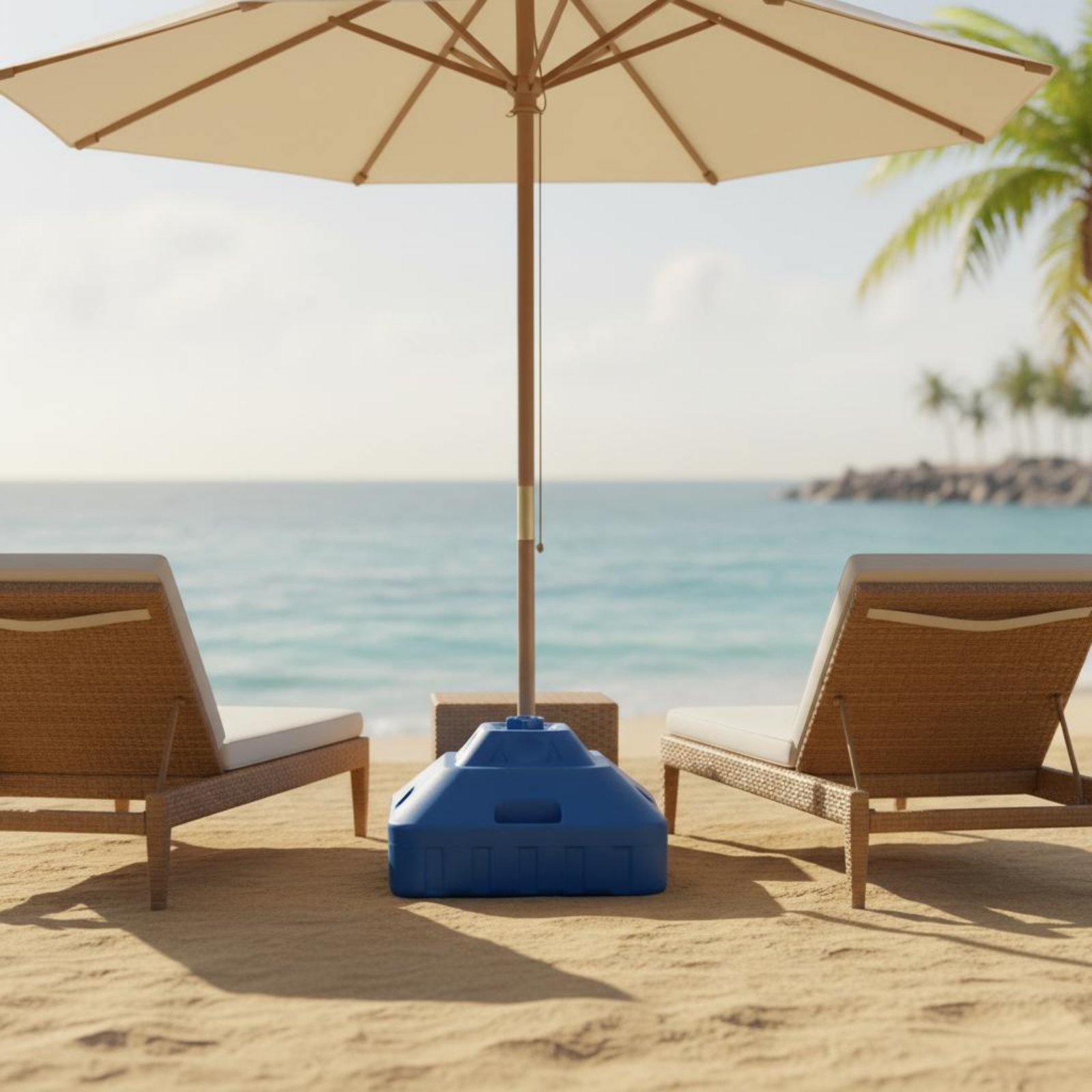 Outdoor Furniture Vendors - Wasserbefüllbarer Sonnenschirmständer, stabiler Sonnenschirmfuß, Outdoor-Ausrüstung, tragbar,