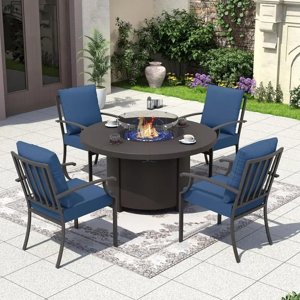 5-teiliges Gartenmöbel-Set mit – Outdoor Furniture With Fire Pit Bewertung und Preis