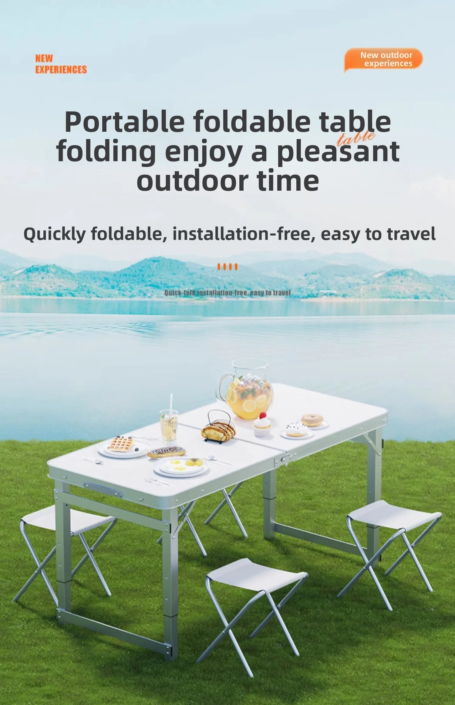 Klapptische für Straßenhändler – Outdoor Furniture Vendors Bewertung und Preis