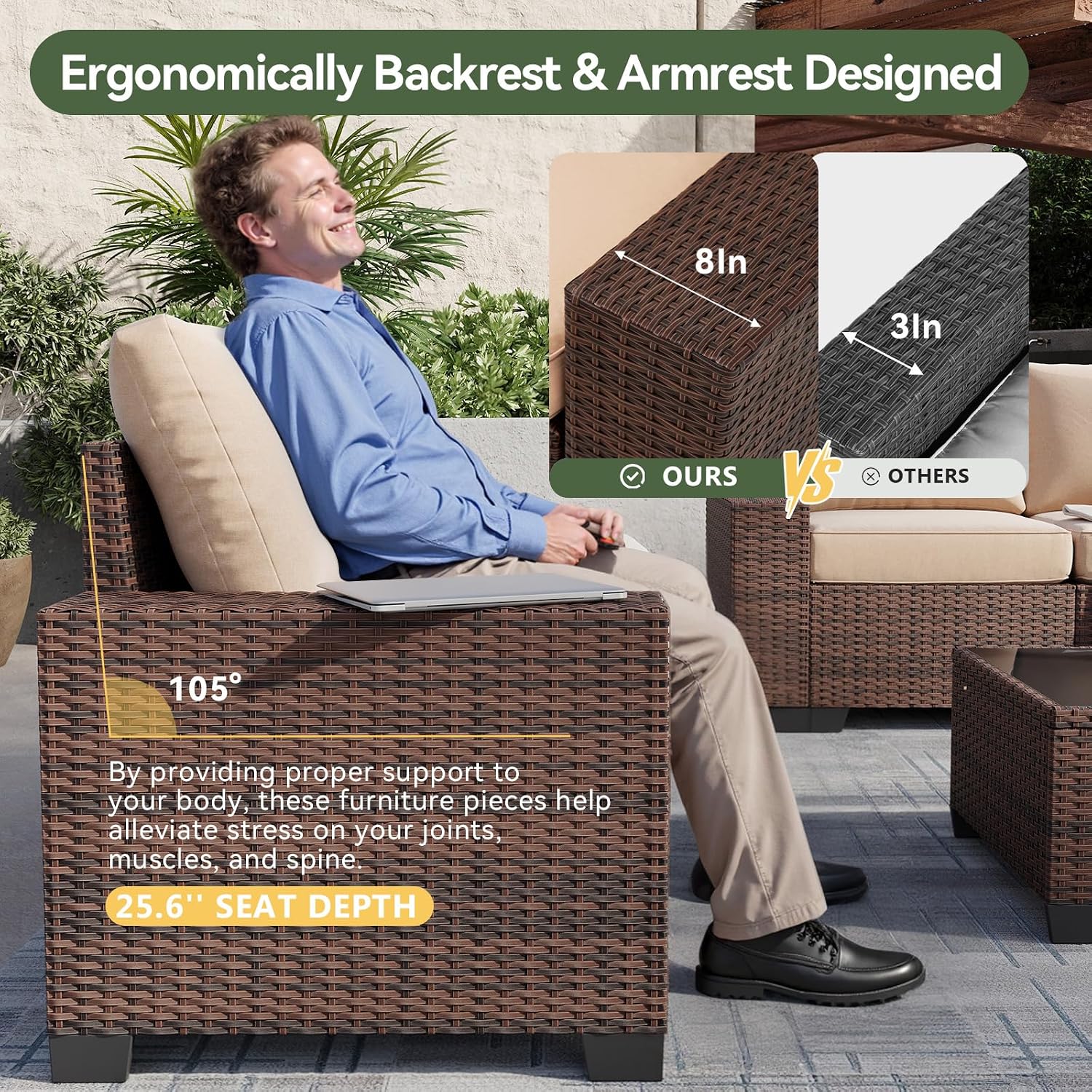 7-teiliges Gartenmöbel-Set mit – Outdoor Furniture With Fire Pit Bewertung und Preis