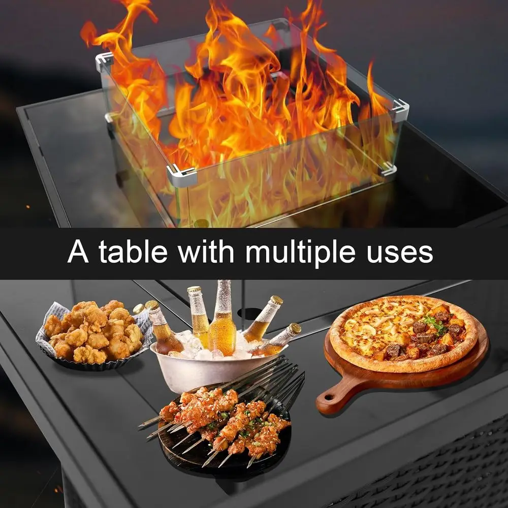 Korbmöbel-Set für den Außenber – Outdoor Furniture With Fire Pit Bewertung und Preis
