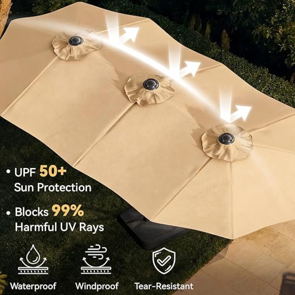 15 Fuß Terrassenschirm mit int – Outdoor Furniture Umbrella Bewertung und Preis