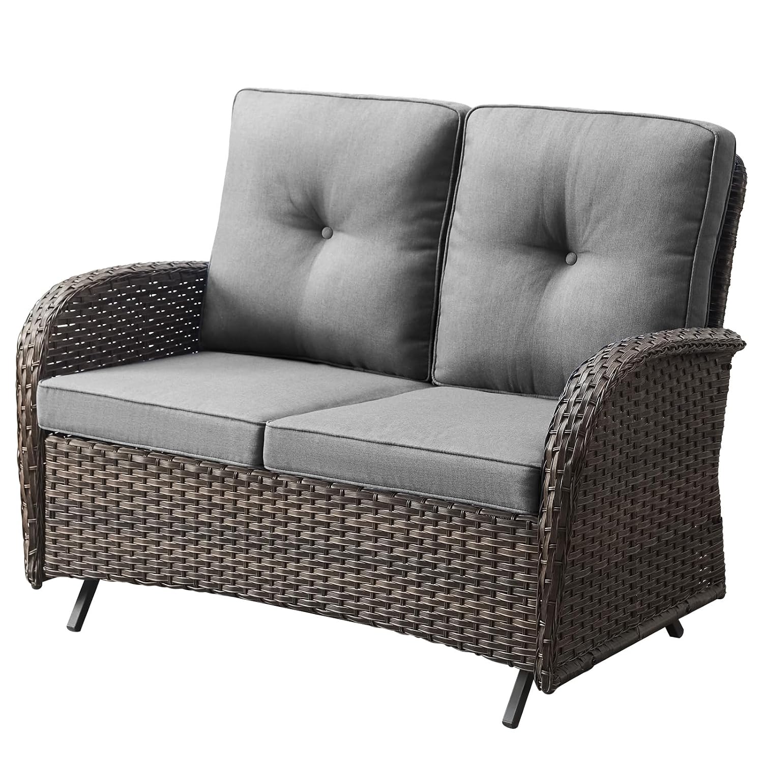 Outdoor-Gleiter-Zweisitzer-Sof – Outdoor Furniture Loveseat Bewertung und Preis