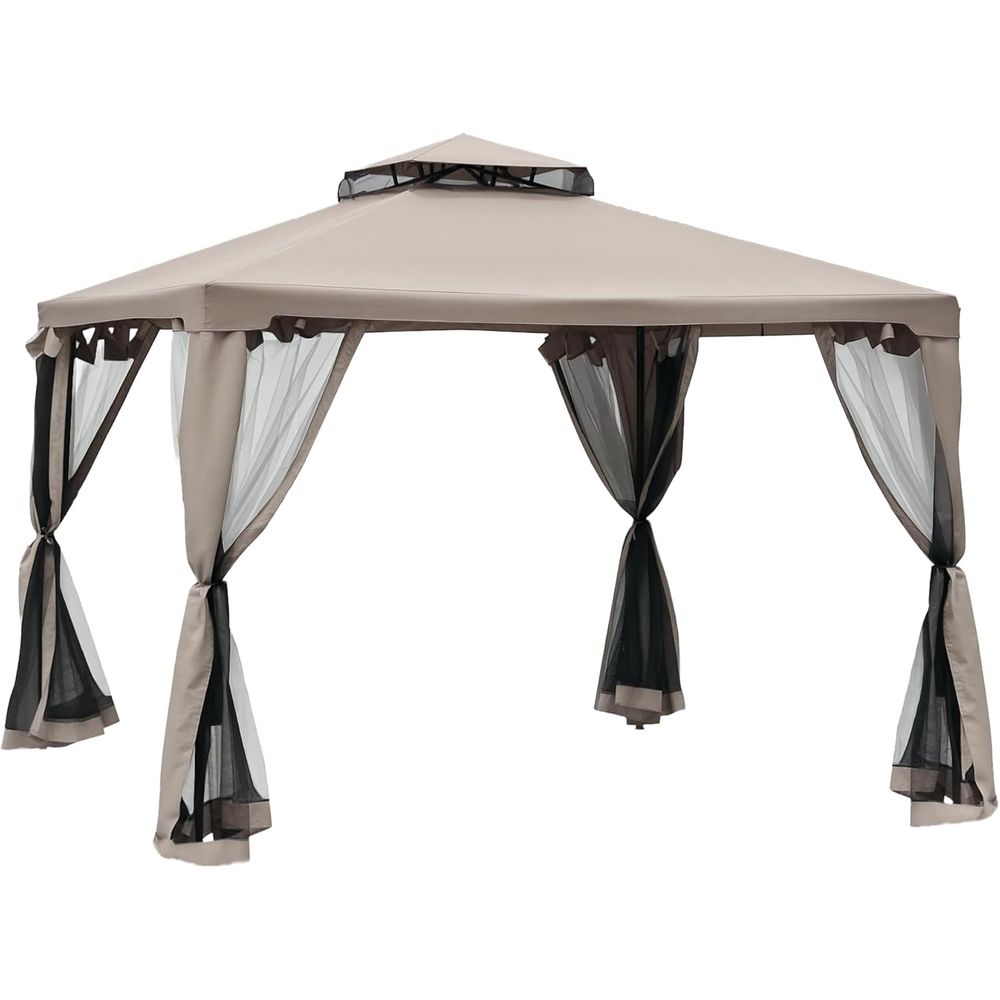 9,6' x 9,6' Terrassenpavillon, – Outdoor Furniture Gazebo Bewertung und Preis