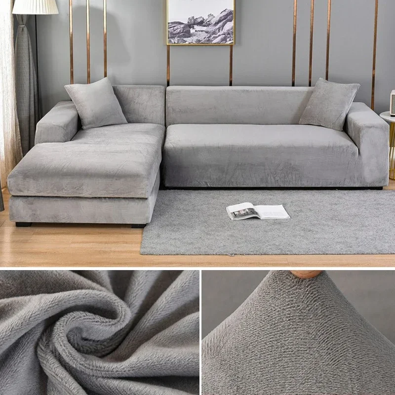 Samt-Sofabezug, dick, elastisc – Outdoor Furniture L Shape Bewertung und Preis