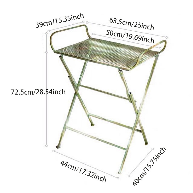 Vintage Schmiedeeisen Klappstu – Outdoor Furniture Vintage Bewertung und Preis