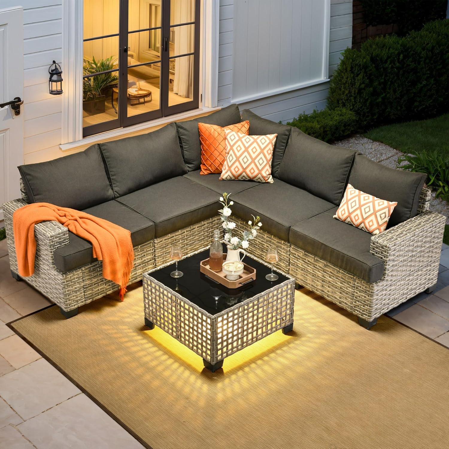 *u-Outdoor Sektionales Gartenm – Outdoor Furniture L Shape Bewertung und Preis
