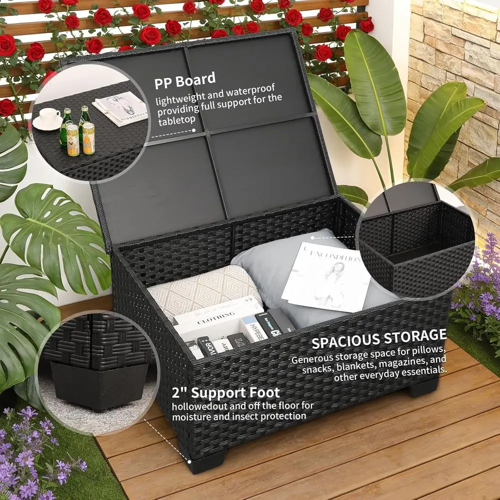 45-teiliges Outdoor-Terrassenm – Outdoor Furniture With Fire Pit Bewertung und Preis