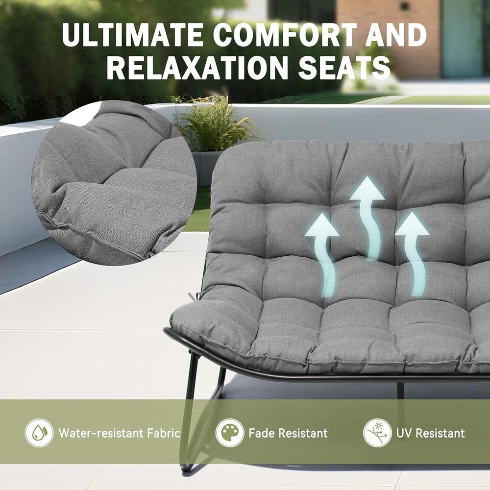 Outdoor-Loveseat, 2-Sitzer-Sof – Outdoor Furniture Loveseat Bewertung und Preis