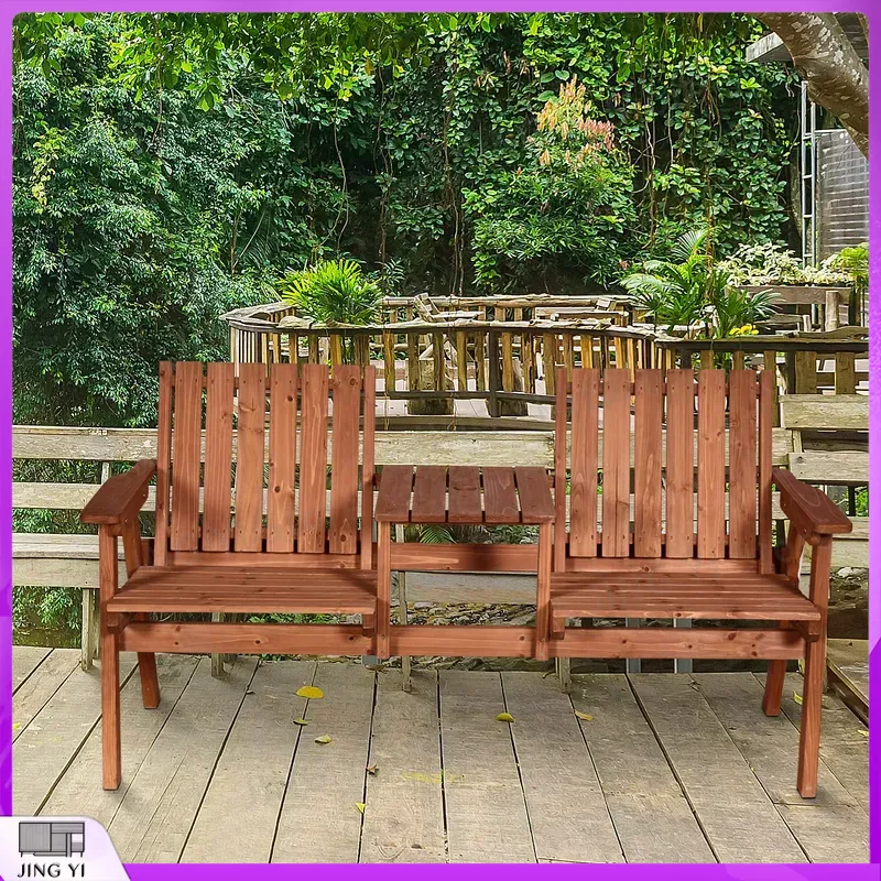 2-Sitzer Gartenbank aus Holz m – Outdoor Furniture Loveseat Bewertung und Preis
