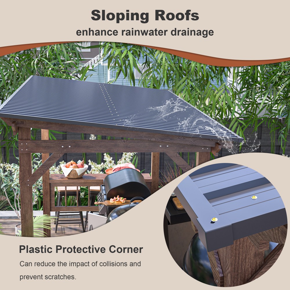 13' x 6,5' Moderne Holzpergola – Outdoor Furniture Gazebo Bewertung und Preis