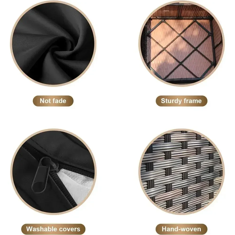 7-teiliges Gartenmöbel-Set mit – Outdoor Furniture With Fire Pit Bewertung und Preis